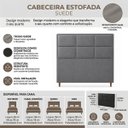 Ver imagem 7 de Cabeceira para Cama Casal King Estofada 1,93 ,Mts Alice Vilajo: Suede Cinza