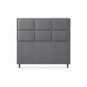 Ver imagem 3 de Cabeceira para Cama Casal King Estofada 1,93 ,Mts Alice Vilajo: Suede Cinza
