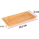 Ver imagem 2 de Petisqueira Bandeja de Bambu 26x13x2cm Yoi