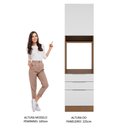 Ver imagem 6 de Torre Quente Madesa Stella 60 cm 1 Porta 3 Gavetas Rustic/Branco