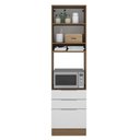Ver imagem 4 de Torre Quente Madesa Stella 60 cm 1 Porta 3 Gavetas Rustic/Branco