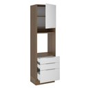 Ver imagem 5 de Torre Quente Madesa Stella 60 cm 1 Porta 3 Gavetas Rustic/Branco