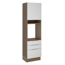 Ver imagem 1 de Torre Quente Madesa Stella 60 cm 1 Porta 3 Gavetas Rustic/Branco