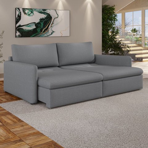 Sofá Cama Retrátil 180cm 02 Lugares Resplendor