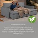 Ver imagem 7 de Sofá Cama Retrátil 180cm 02 Lugares Resplendor