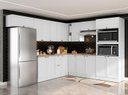 Ver imagem 1 de Cozinha de Canto Completa Modulada 12 Peças 295cm x 240cm Unna Poliman Móveis