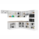 Ver imagem 7 de Cozinha de Canto Completa Modulada 12 Peças 295cm x 240cm Unna Poliman Móveis