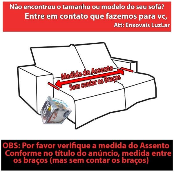 Protetor Sofá Retrátil Assento 2,90m Suede 2Md Cz Grafite - 4