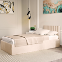 Ver mais imagens de Kit 30 Cabeceiras de Cama Solteiro em L Box Modulada Estofada Autocolante 3,00mx45cm