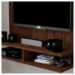 Painel para Tv até 42 com Prateleiras Açores Havana Caemmun - 3