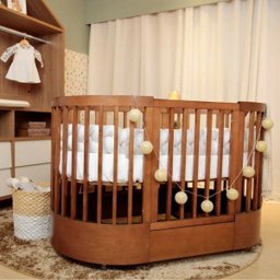 Berço Evolutivo Redondo Mini Cama 3 em 1 Encanto - 1
