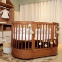 Ver imagem 1 de Berço Evolutivo Redondo Mini Cama 3 em 1 Encanto