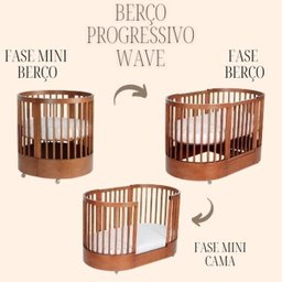 Berço Evolutivo Redondo Mini Cama 3 em 1 Encanto - 6