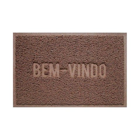 Capacho de Porta Pvc Antiderrapante 60x40cm - Bv Marrom