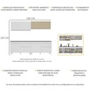 Ver imagem 4 de Armário de Cozinha Compacta 4 peças MP3696.891 Veneza Multimóveis Branco