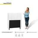 Ver imagem 3 de Cabeceira Cama Box Solteiro Donna 90Cm Branco