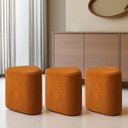 Ver imagem 1 de Kit 3 Puff Trevi Triangulo Moderno Decorativo Para Sala Quarto Tecido Boucle