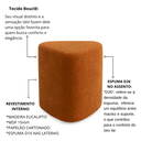 Ver imagem 4 de Kit 3 Puff Trevi Triangulo  Moderno Decorativo Para Sala Quarto Tecido Boucle