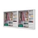 Ver imagem 2 de Closet Casal Duplo Dubai 6 Portas 6 Gavetas Branco