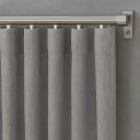 Ver imagem 2 de Cortina Gaze de Linho Flamê Basic 3,00x2,70m para Trilho Suíço Sala e Quarto:Cinza