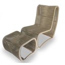 Ver imagem 1 de Espreguiçadeira em Corda Náutica - 1 Poltrona + Mesa Centro