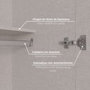 Ver imagem 5 de Guarda-Roupa Casal 6 Portas 4 Gavetas Nova York Espresso Móveis Branco