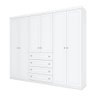 Guarda Roupa Casal Nova York 6 Portas 4 Gavetas Espresso Móveis - 2