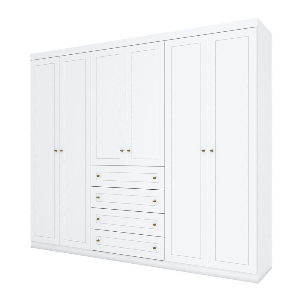 Menor preço em Guarda Roupa Casal Nova York 6 Portas 4 Gavetas Espresso Móveis