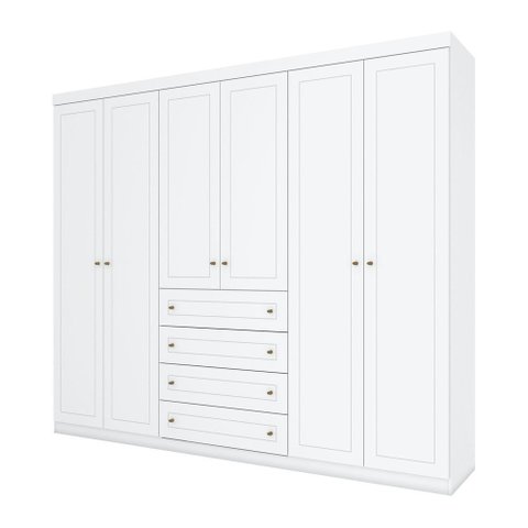 Guarda Roupa Casal Nova York 6 Portas 4 Gavetas Espresso Móveis