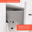 Ver mais imagens de Guarda-Roupa Casal 6 Portas 4 Gavetas Nova York Espresso Móveis Branco