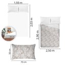 Ver imagem 5 de Jogo de Cama King Size Algodão 130 Fios 4 Peças Estampado