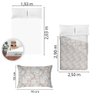 Jogo de Cama King Size Algodão 130 Fios 4 Peças Estampado - 5