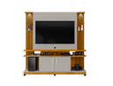 Ver imagem 2 de Home Theater York Led Ripado Naturalle/off White - Bechara Móveis