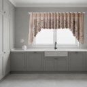 Ver imagem 4 de Cortina Renda Cozinha Cascata 3,00 m X 1,00 Alt Marrom