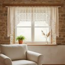 Ver imagem 5 de Cortina Renda Cozinha Cascata 3,00 m X 1,00 Alt Marrom