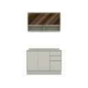 Ver imagem 3 de Cozinha Compacta 2 Peças Fineze em MDF com Tampo Areia