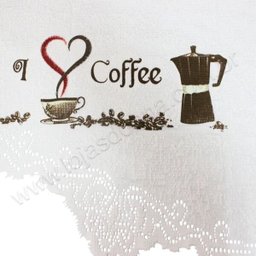 Cortina Renda Cascata Cozinha Creme Grãos Café 3x1,00 Alt - 3