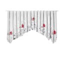 Ver imagem 2 de Cortina Renda Cascata Cozinha Creme Bule Vermelho 3x1,00 Alt