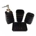 Ver imagem 2 de Kit 4 Peças Lavabo Banheiro Luxo Modelagem 3d Premuim Cerâmica