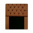 Ver imagem 1 de Cabeceira Mirage Para Cama Box Solteiro 120cm com Capitonê Suede - Renascer Decor:Marrom