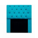 Ver imagem 1 de Cabeceira Mirage Para Cama Box Solteiro 120cm com Capitonê Suede - Renascer Decor:Azul Turquesa