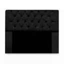 Ver imagem 1 de Cabeceira Mirage para Cama Box Casal 140cm com Capitonê Suede - Renascer Decor:Preto