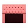 Cabeceira Mirage Para Cama Box Queen Size 160cm com Capitonê Suede - Renascer Decor:Rosa - 1