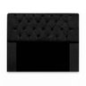 Cabeceira Mirage Para Cama Box Queen Size 160cm com Capitonê Suede - Renascer Decor:Preto - 1