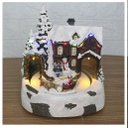 Ver imagem 1 de Decoração Cenário Natalino Trenó Em Movimento Com LED 21cm