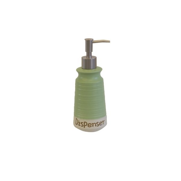 Kit Banheiro de Cerâmica Na Cor Verde Com Branco - 4