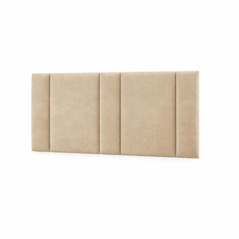 Cabeceira Queen Estofada com Led - Suede Bege