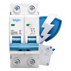 Disjuntor Bipolar Duplo Elgin 6a 10a 16a 20a 25a 40a 100a Og
