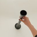 Ver imagem 3 de Vaso Decorativo de Vidro Preto 50x12x12cm Enfeite Sala Mesa Estante Aparador