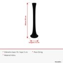 Ver imagem 7 de Vaso Decorativo de Vidro Preto 50x12x12cm Enfeite Sala Mesa Estante Aparador